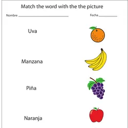 teaching spanish to kids worksheet