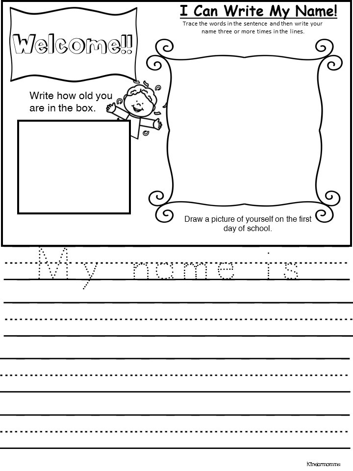 First Day of Kindergarten Free Printable - kindermomma.com