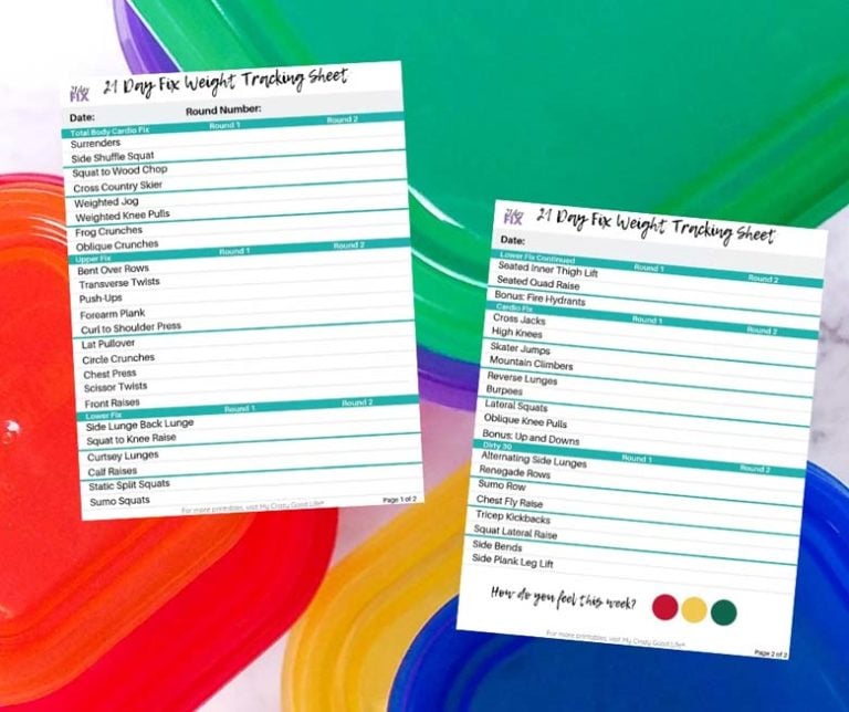 20+ Free Beachbody Printables from My Crazy Good Life