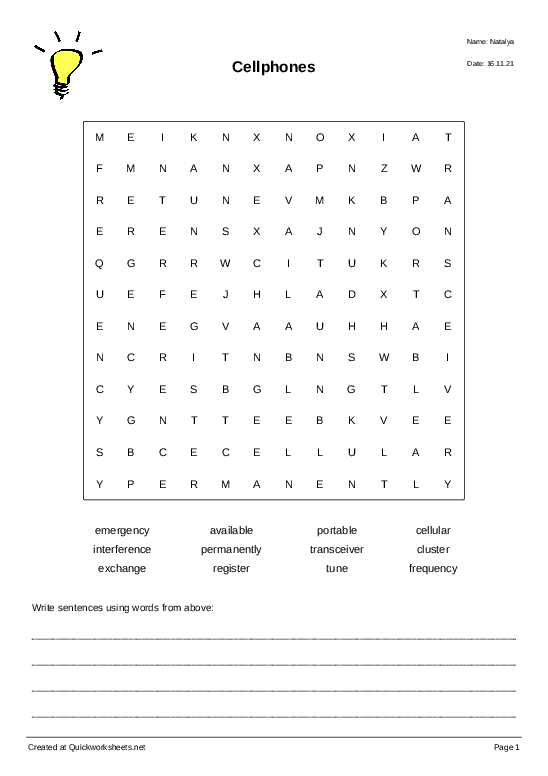TECHNOLOGY Worksheets