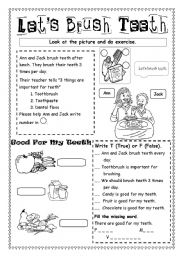 The teeth worksheets