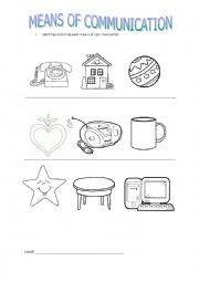 means of communication - ESL worksheet by pattyjara