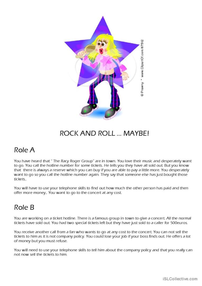 telephone skills worksheet