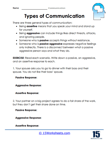 Communication Worksheets - 15 Worksheets Library