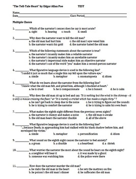 tell tale heart printable version