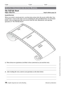 The Tell-Tale Heart Worksheet for 7th - 12th Grade | Lesson Planet