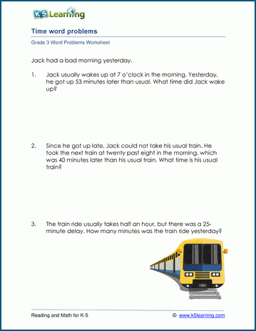 Grade 3 telling time word problems | Worsheets library