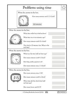 telling time worksheet 3rd grade