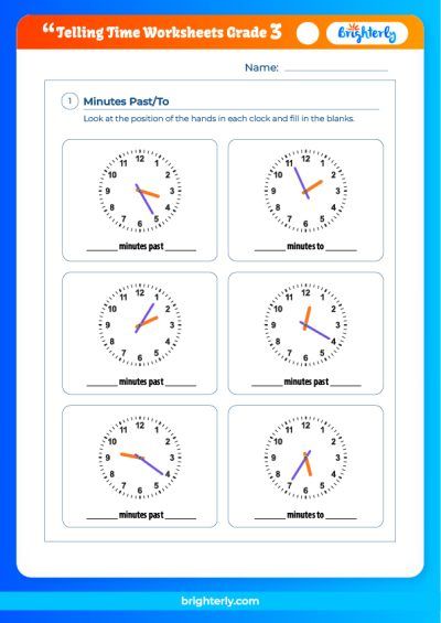 Third-Grade Time Worksheets: Grade 3 Teaching Resources for Parents