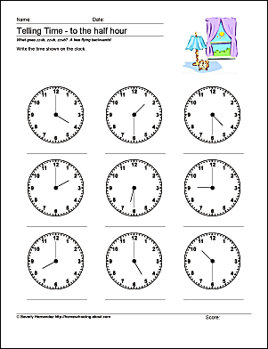 telling time worksheet in italian
