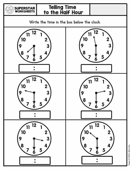 Telling Time Worksheets -Worksheets Library
