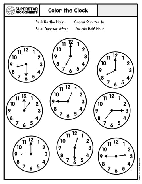 Printable Build A Clock Telling Time Activity!