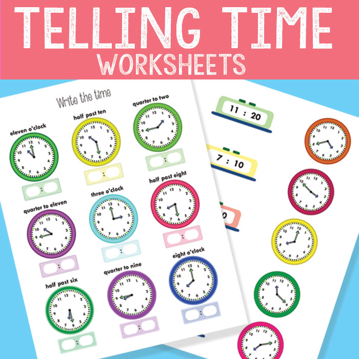 telling time worksheet quarter and