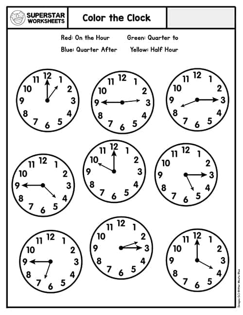 Telling Time Worksheets -Worksheets Library