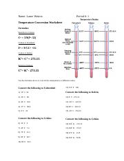 temperature conversion wkst 1.doc - Name: Period Temperature ...