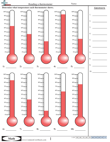 Temperature Worksheets | Free - Distance Learning, worksheets and ...