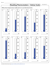Temperature Worksheets