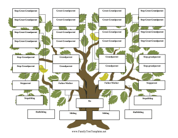 template family tree with siblings