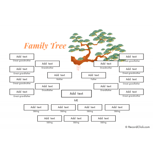 template family tree with siblings