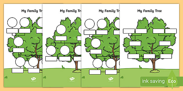 template for family tree uk