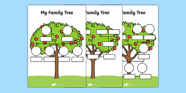 Blank Family Tree Template | My Family Tree (Lehrer gemacht)