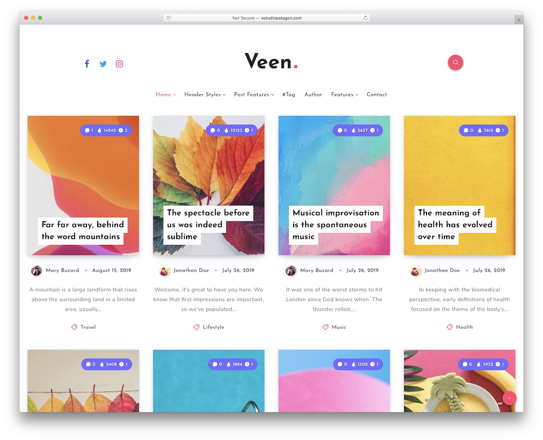 13 Best HTML Grid Website Templates 2024 - Colorlib