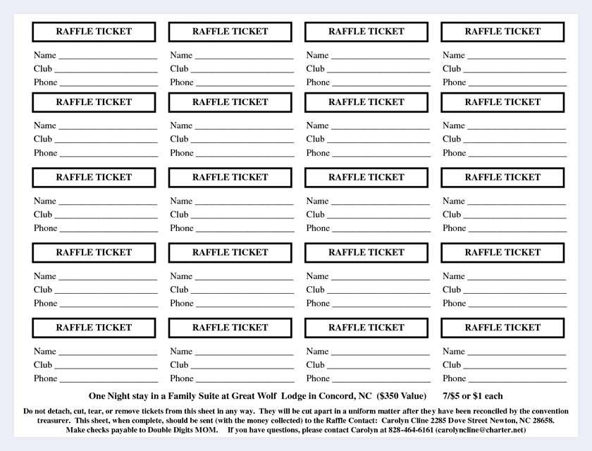 template raffle tickets free download