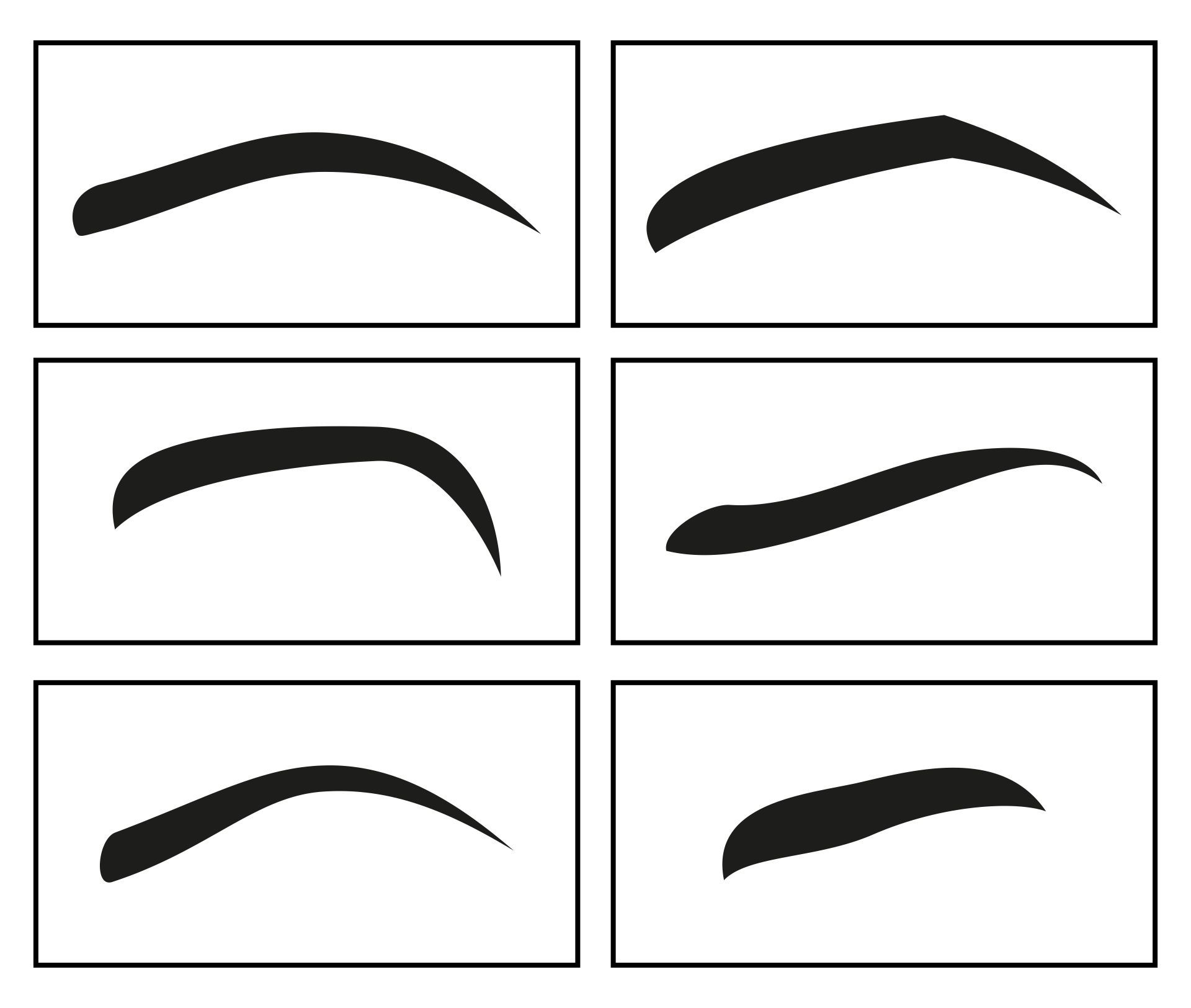 Printable Eyebrow Stencil Template | Eyebrow stencil, Eyebrows ...