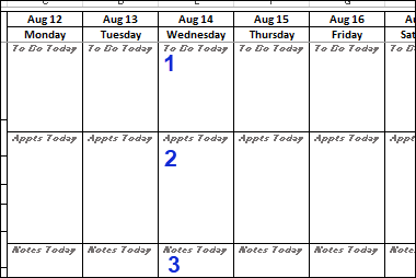 Excel Weekly Planner Template Free Printable Customize