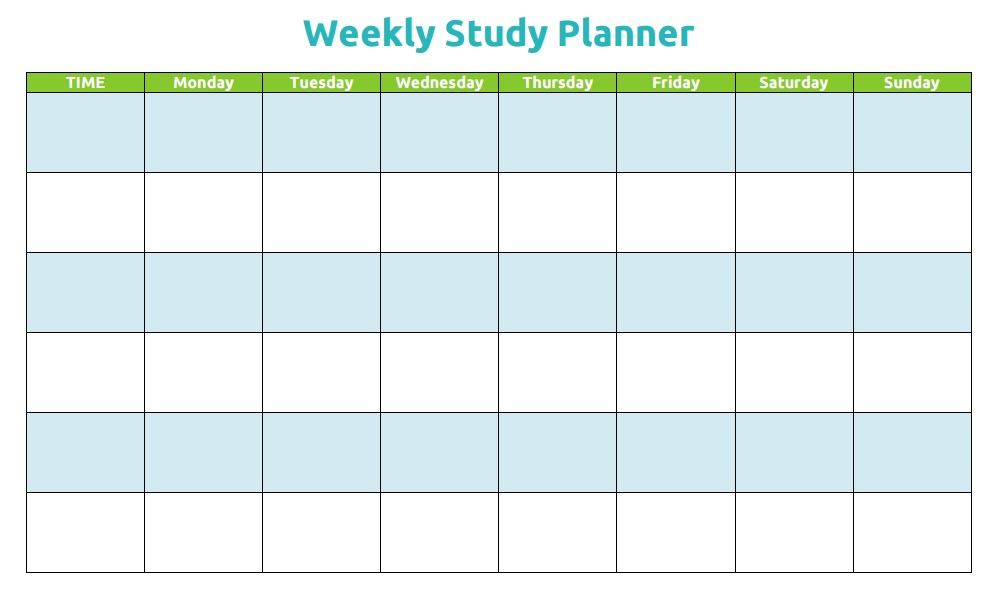 Study Planner - 11+ Examples, Format, Pdf
