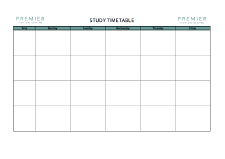 template weekly study planner