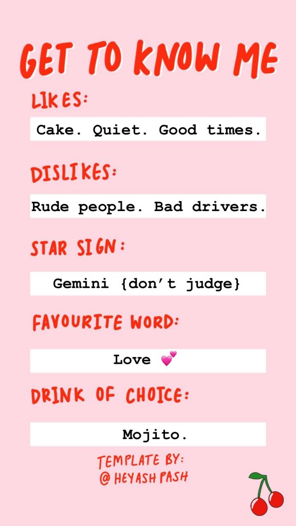 67 Fun Instagram Stories Q& A Templates - Fat Mum Slim