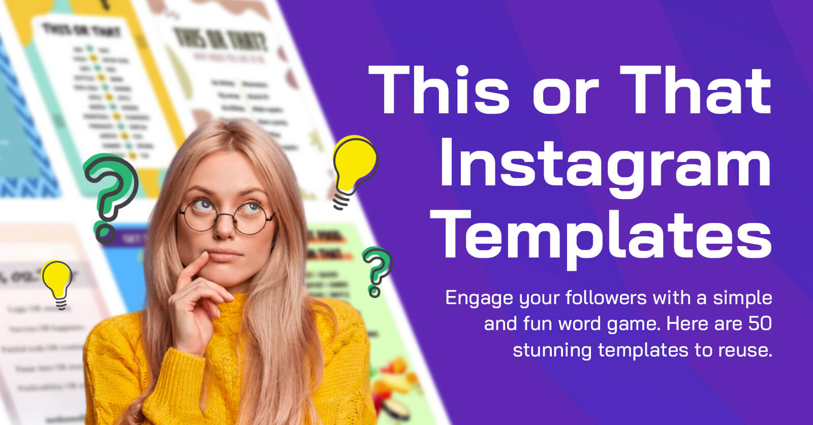 50 Stunning This or That Templates for Instagram Story