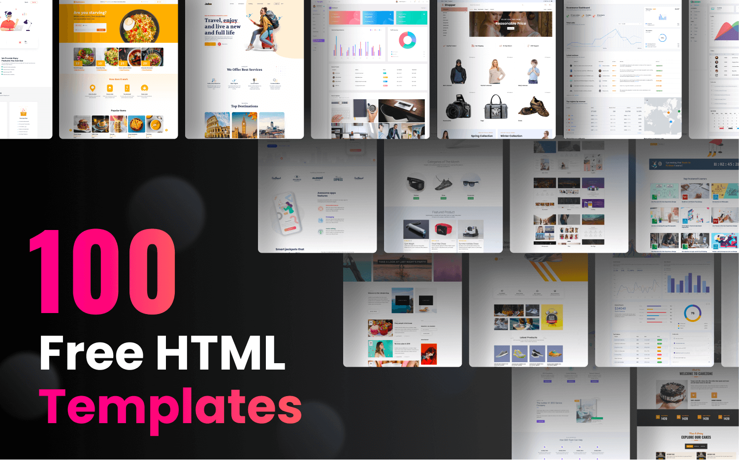 Template Collection 2022 - One Hundred FREE HTML5 Templates in One ...