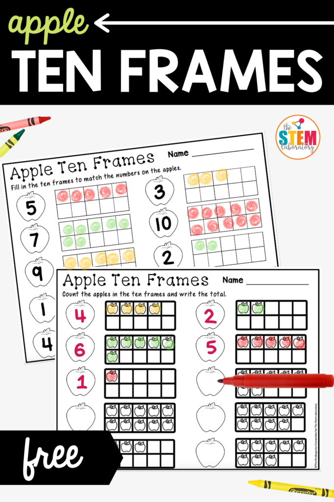 ten frame worksheet for
