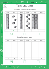 tens and ones worksheet grade 1