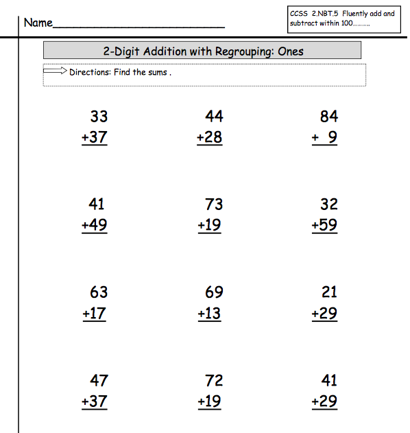 tens and units worksheet