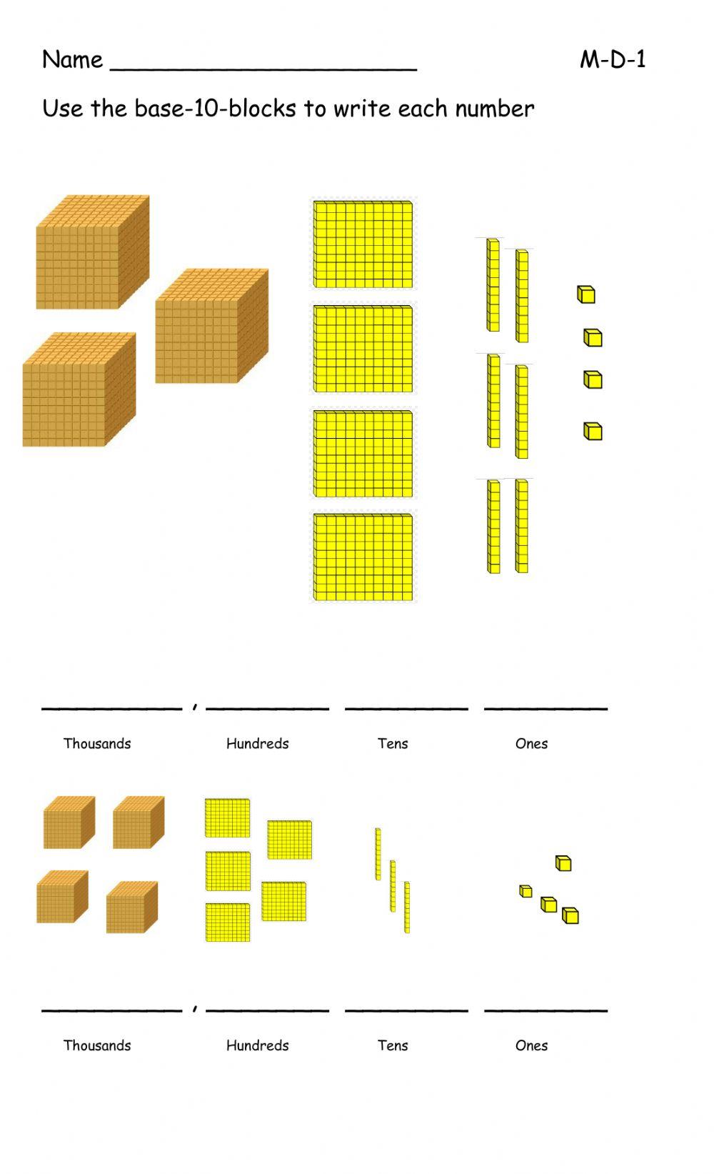 Base Ten Blocks Worksheet Worksheets Library Base Ten Blocks Worksheet Worksheets Library