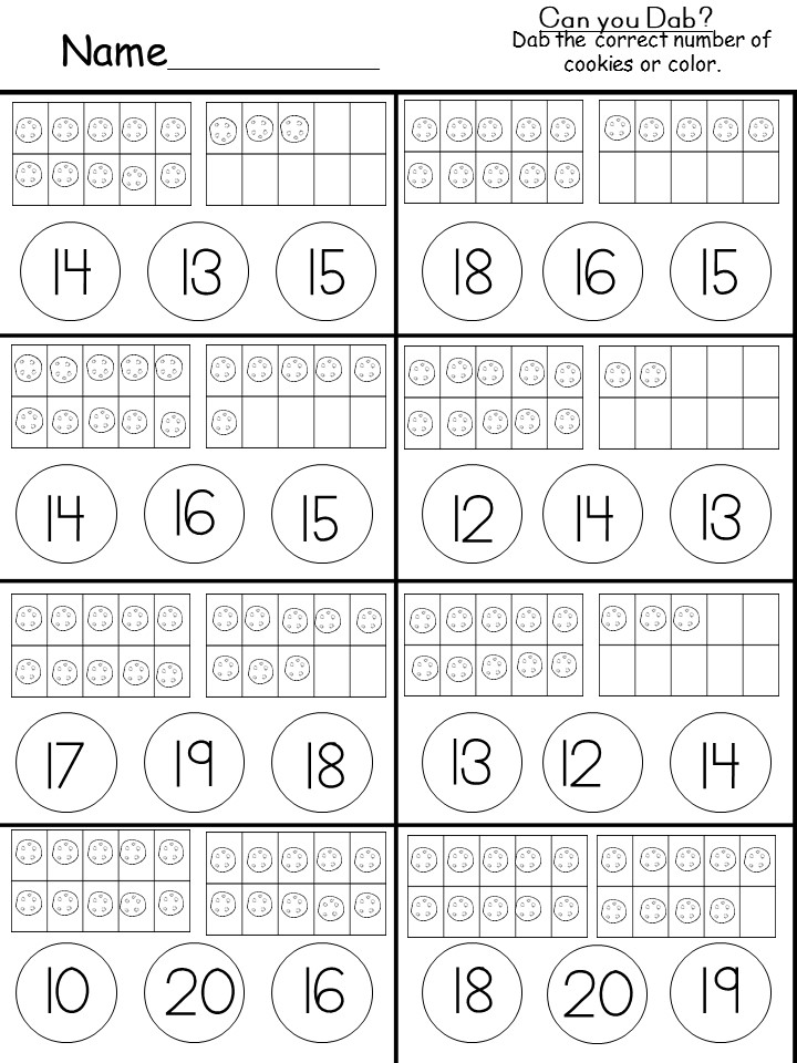 tens worksheet