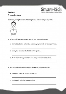 tenses worksheet for grade 6