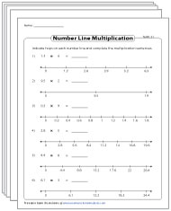 Multiplying Decimals by Whole Numbers Worksheets