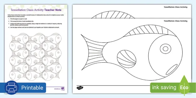 Continuing Tessellations Activity Sheet (teacher made)