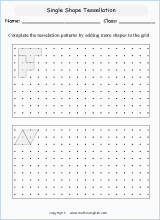 Math Geometry worksheets for primary math students, based on the ...