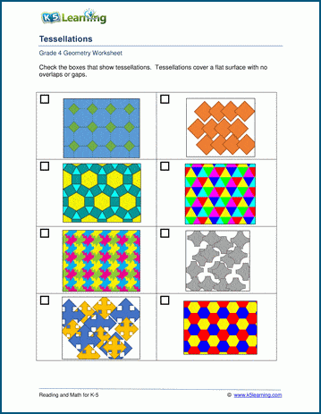 Tessellations Worksheets | Worsheets library