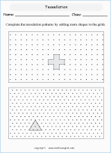Math Geometry worksheets for primary math students, based on the ...