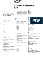 Grammar Genius 4 Test Booklet Key | PDF