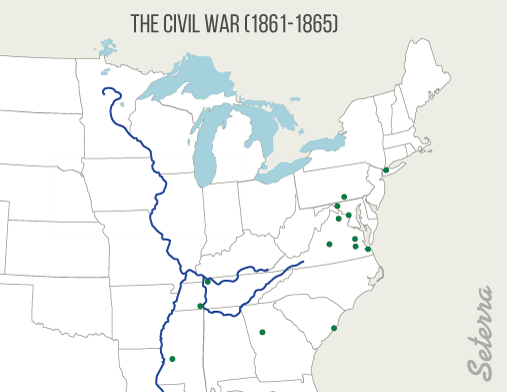 The U.S.: Civil War Printables - Seterra