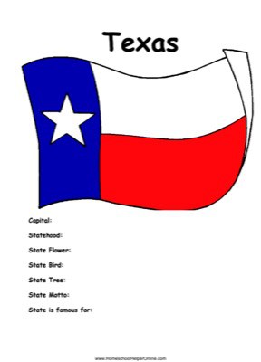 texas state symbols worksheet