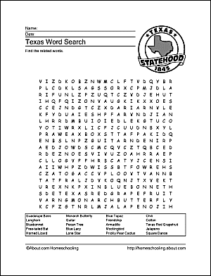 Free Texas Printables For Homeschoolers