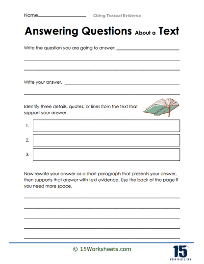 Citing Textual Evidence Worksheets - 15 Worksheets Library